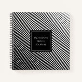 Gepersonaliseerd schetsboek voor optische golven notitieboek (Voorkant)