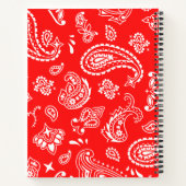Gepersonaliseerd schetsenbord voor rode mandala notitieboek (Achterkant)