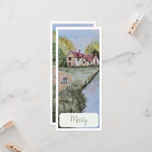 Gepersonaliseerd Schilderachtig Platteland Reus Bl (Voorkant / Achterkant in situ)