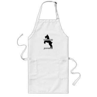 Gepersonaliseerd Schnauzer Pet Groomer Apron Lang Schort