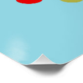 Gepersonaliseerd School, Bibliotheek Kleurrijke ge Perfect Poster (Hoek)