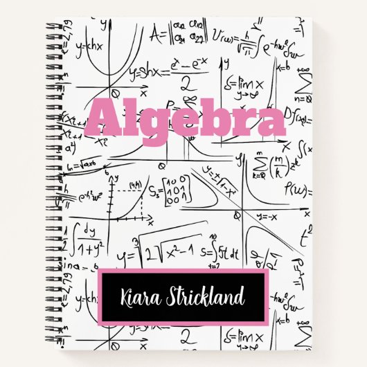 Gepersonaliseerd School Notitieboek voor Wiskunde  (Voorkant)