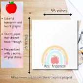 Gepersonaliseerd schoolaanbod regenboogdocent notitieblok