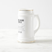 Gepersonaliseerd schoolbestuurslid Grappig Bierpul (Voorkant rechts)