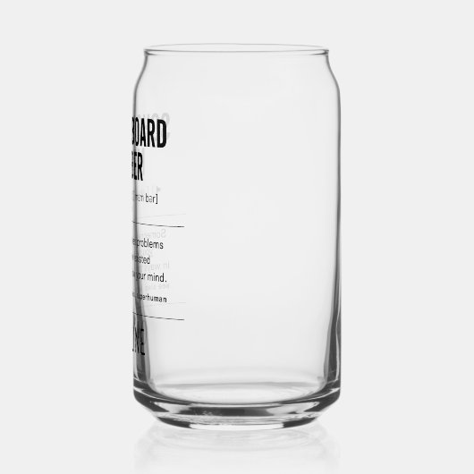 Gepersonaliseerd schoolbestuurslid Grappig Blikvorm Glas (Links)