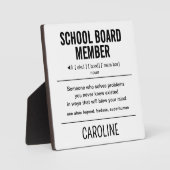 Gepersonaliseerd schoolbestuurslid Grappig Fotoplaat (Voorkant)