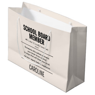 Gepersonaliseerd schoolbestuurslid Grappig Groot Cadeauzakje