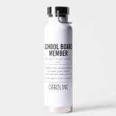 Gepersonaliseerd schoolbestuurslid Grappig Waterfles (Links)