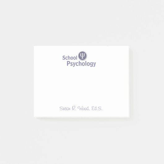 Gepersonaliseerd schoolpsychologische post post-it® notes (Voorkant)