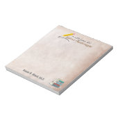 Gepersonaliseerd schoolpsycholoog Parchment Note P Notitieblok (Linkerzijde)