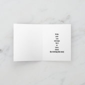 Gepersonaliseerd Schoon en Sober groen en goud NA Kaart (Binnen)