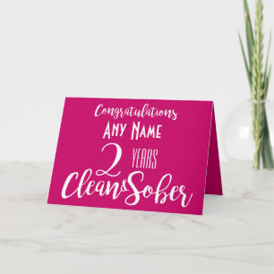 gepersonaliseerd schoon en zacht roze kaart