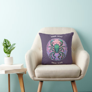 GEPERSONALISEERD SCHORPIOEN ZODIAC TEKEN KUSSEN