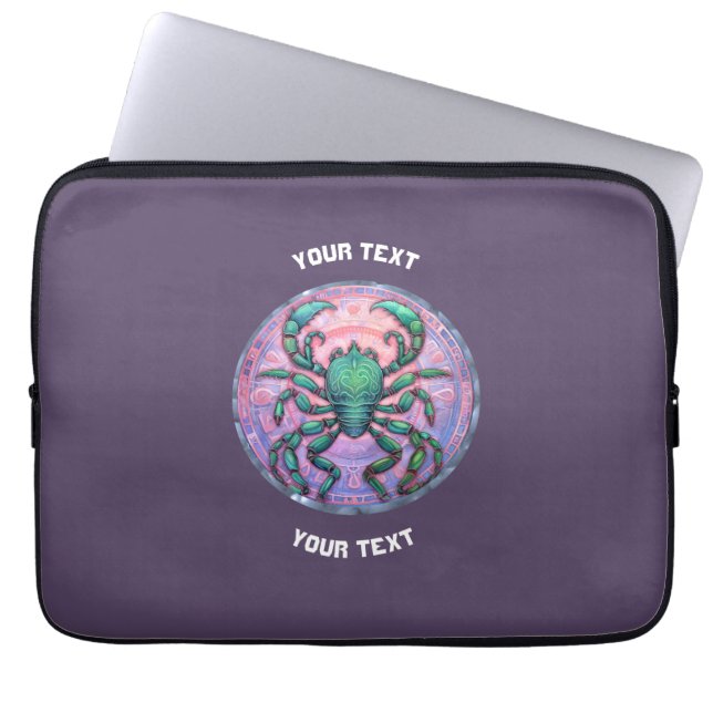 GEPERSONALISEERD SCHORPIOEN ZODIAC TEKEN LAPTOP SLEEVE (Voorkant)