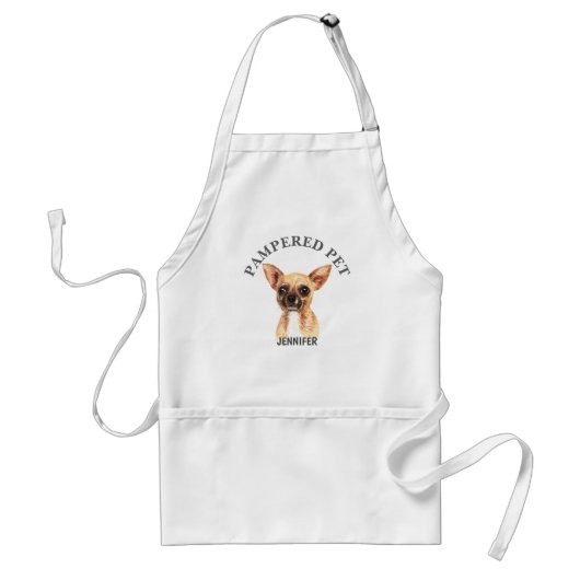 Gepersonaliseerd Schort Chihauhau Pet Groomer (Voorkant)