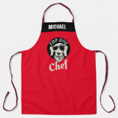 Gepersonaliseerd Schort, Funny Kitchen BBQ Chef Schort (Voorkant)