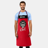 Gepersonaliseerd Schort, Funny Kitchen BBQ Chef Schort (Gedragen)
