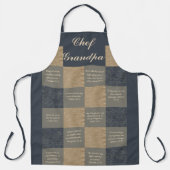 Gepersonaliseerd Schort - meertalig  script (Voorkant)