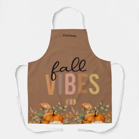 Gepersonaliseerd Schort met Herfst als thema (Voorkant)