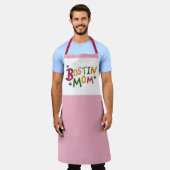Gepersonaliseerd Schort van Bostin Mam Black (Gedragen)