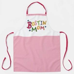 Gepersonaliseerd Schort van Bostin Mam Black