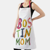 Gepersonaliseerd Schort van Bostin Mam Black (Insitu)