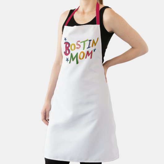 Gepersonaliseerd Schort van Bostin Mam Black (Insitu)