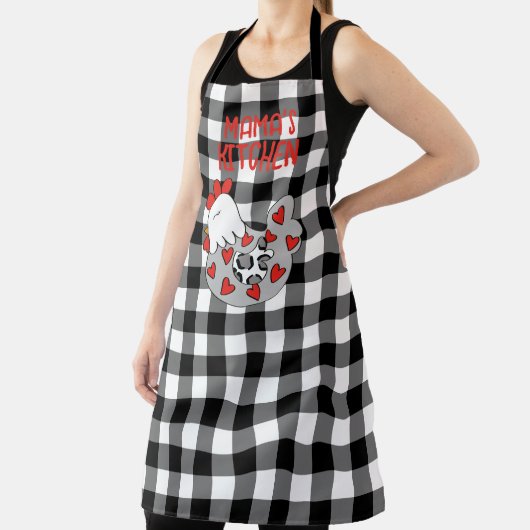 Gepersonaliseerd Schort voor kippen met hart (Insitu)