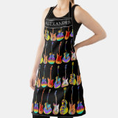 gepersonaliseerd schort voor kleurrijke gitaarspel (Insitu)