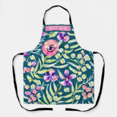 Gepersonaliseerd Schort Zomer en Boho Botanical (Voorkant)