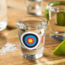 Gepersonaliseerd schotglas voor boogschieten