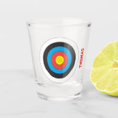 Gepersonaliseerd schotglas voor boogschieten shot glas (Voorkant)