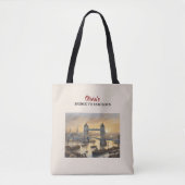 Gepersonaliseerd schouder Tas van de London Tower (Voorkant)
