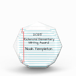 Gepersonaliseerd schrijfprijsblok fotoblokken