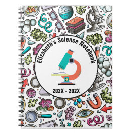 Gepersonaliseerd Science Notitieboek Hoesje - Paar