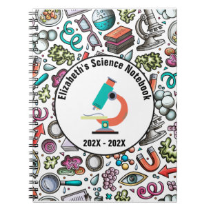 Gepersonaliseerd Science Notitieboek Hoesje - Paar