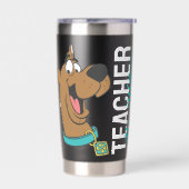 Gepersonaliseerd | Scooby-Doo Happy Face Teacher Geïsoleerde Drinkbeker (Links)