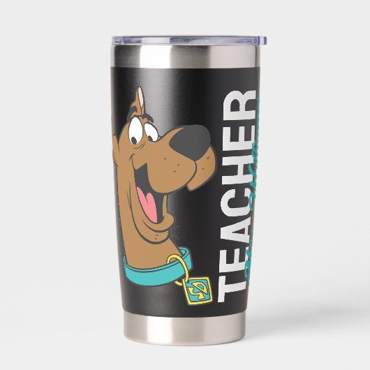 Gepersonaliseerd | Scooby-Doo Happy Face Teacher Geïsoleerde Drinkbeker (Links)