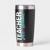 Gepersonaliseerd | Scooby-Doo Happy Face Teacher Geïsoleerde Drinkbeker (Achterkant)