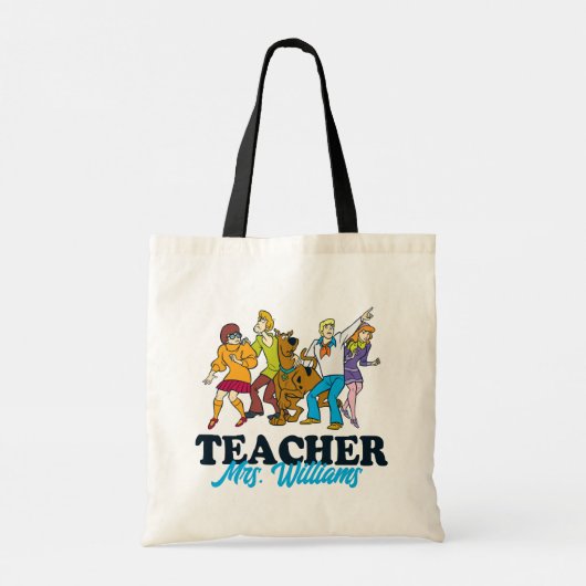 Gepersonaliseerd | Scooby-Doo Happy Face Teacher Tote Bag (Achterkant)