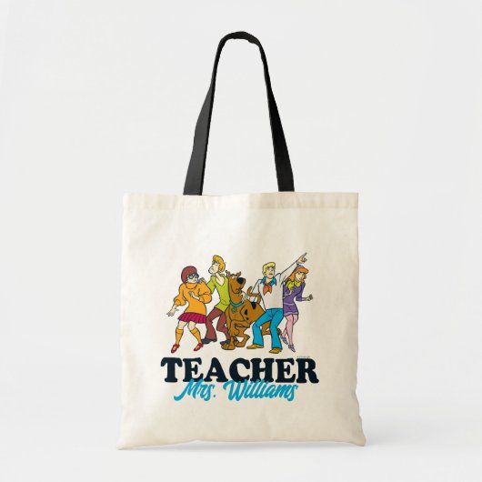 Gepersonaliseerd | Scooby-Doo Happy Face Teacher Tote Bag (Voorkant)