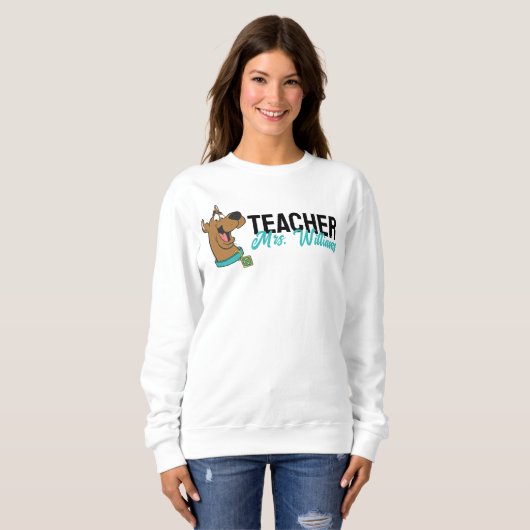 Gepersonaliseerd | Scooby-Doo Happy Face Teacher Trui (Voorkant volledig)