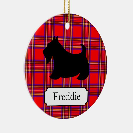 Gepersonaliseerd Scottish Terrier Ornament (Rechts)
