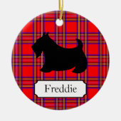 Gepersonaliseerd Scottish Terrier Ornament (Voorkant)