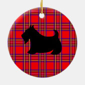 Gepersonaliseerd Scottish Terrier Ornament (Achterkant)