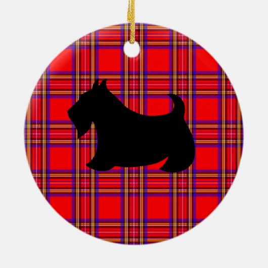Gepersonaliseerd Scottish Terrier Ornament (Achterkant)