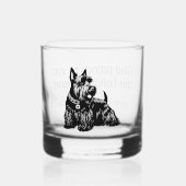Gepersonaliseerd Scotty Dog Christmas Rocks Whisky Glas (Voorkant)