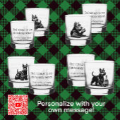 Gepersonaliseerd Scotty Dog Christmas Rocks Whisky Glas