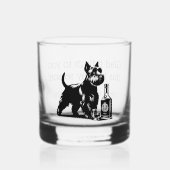Gepersonaliseerd Scotty Dog Christmas Whiskey Rock Whisky Glas (Voorkant)