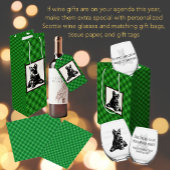 Gepersonaliseerd Scotty Dog Holiday wijnglas Wijnglas Zonder Voet